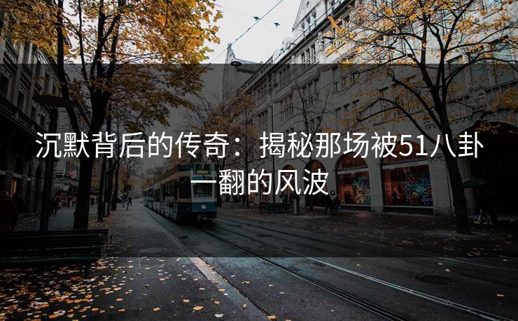沉默背后的传奇：揭秘那场被51八卦一翻的风波